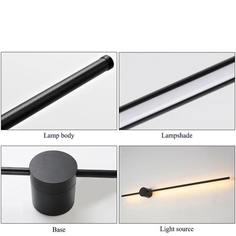 80CM LED Wall Lamp Long Strip Black Light 