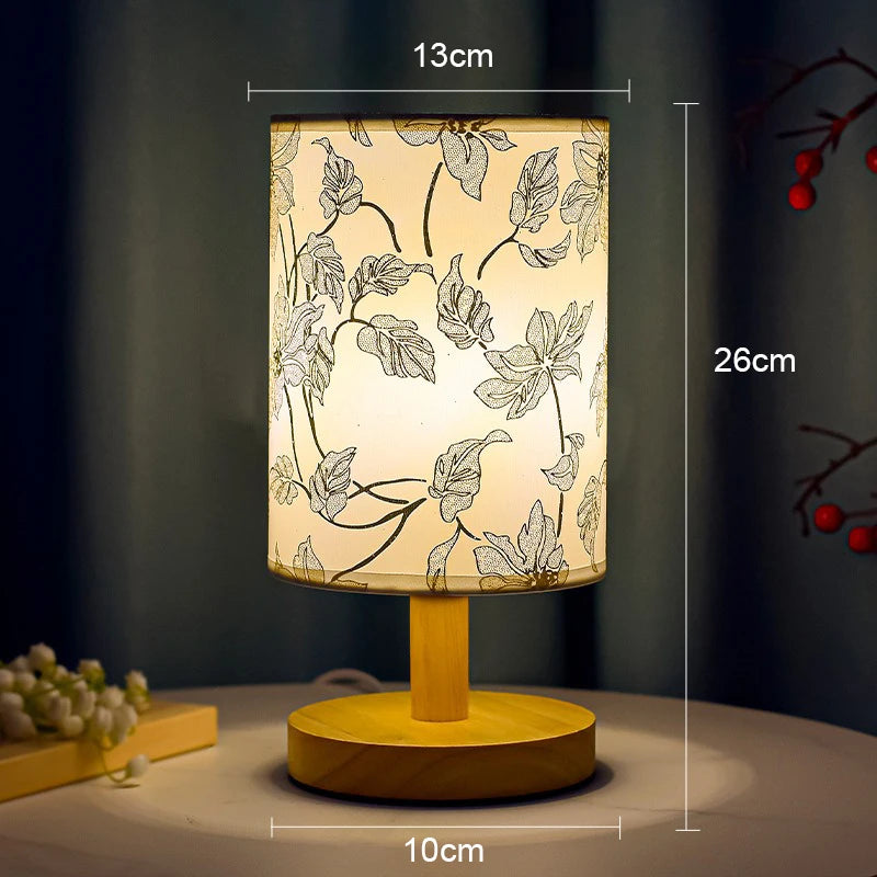 LED Square Decoration Table Lamps Simple Chinese Style Dimmable