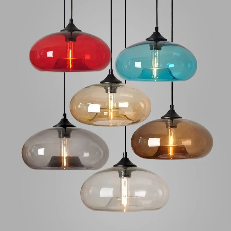 Nordic Color Glass Pendant Lights
