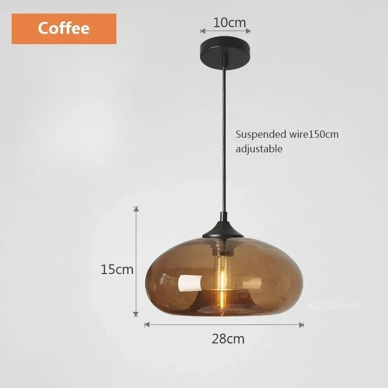 Nordic Color Glass Pendant Lights